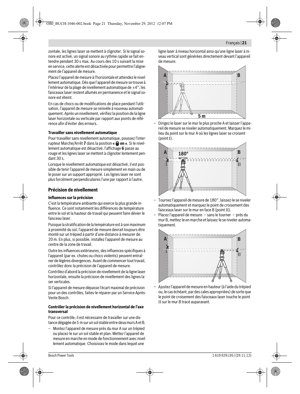 Bosch GLL 3-80 P Professional User Manual | Page 21 / 196