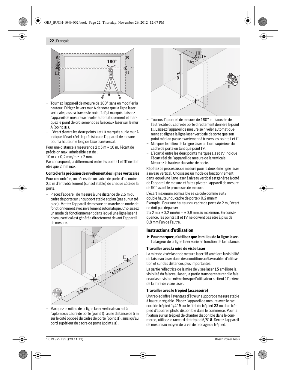 Bosch GLL 3-80 P Professional User Manual | Page 22 / 196