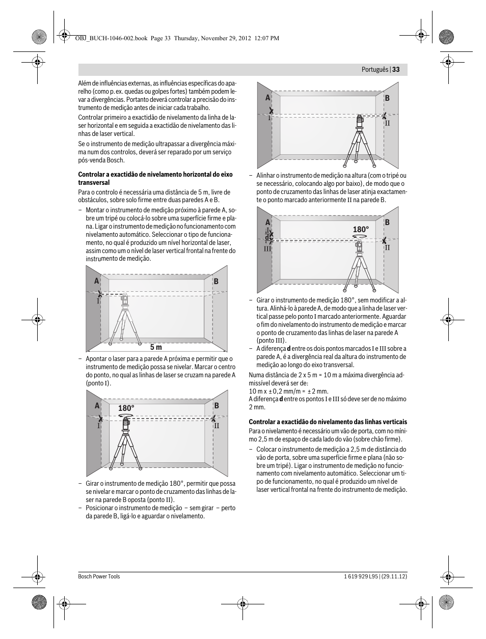 Bosch GLL 3-80 P Professional User Manual | Page 33 / 196