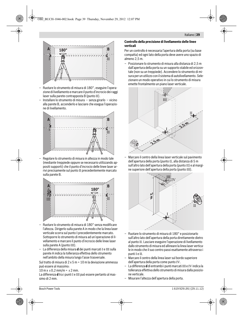 Bosch GLL 3-80 P Professional User Manual | Page 39 / 196