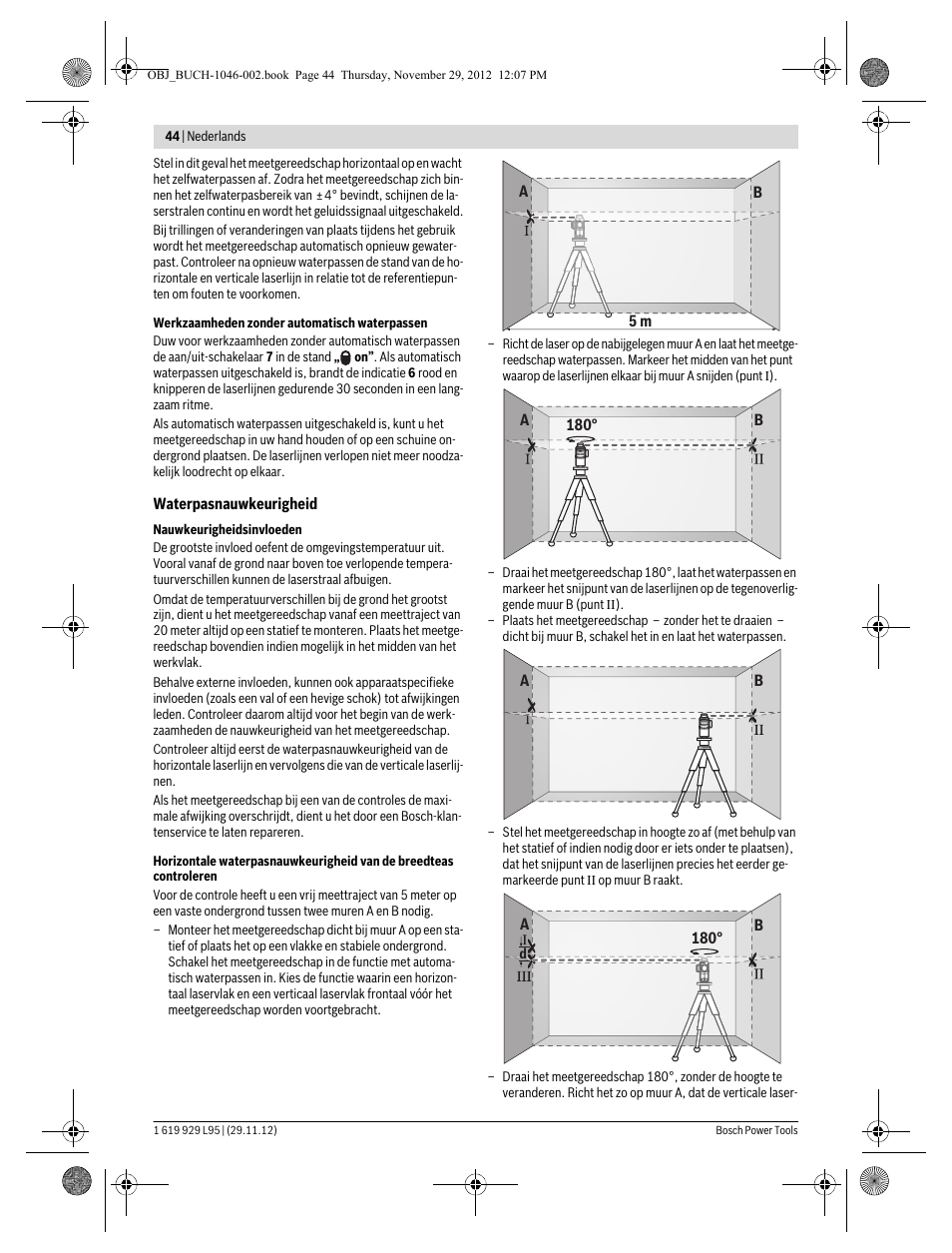 Bosch GLL 3-80 P Professional User Manual | Page 44 / 196