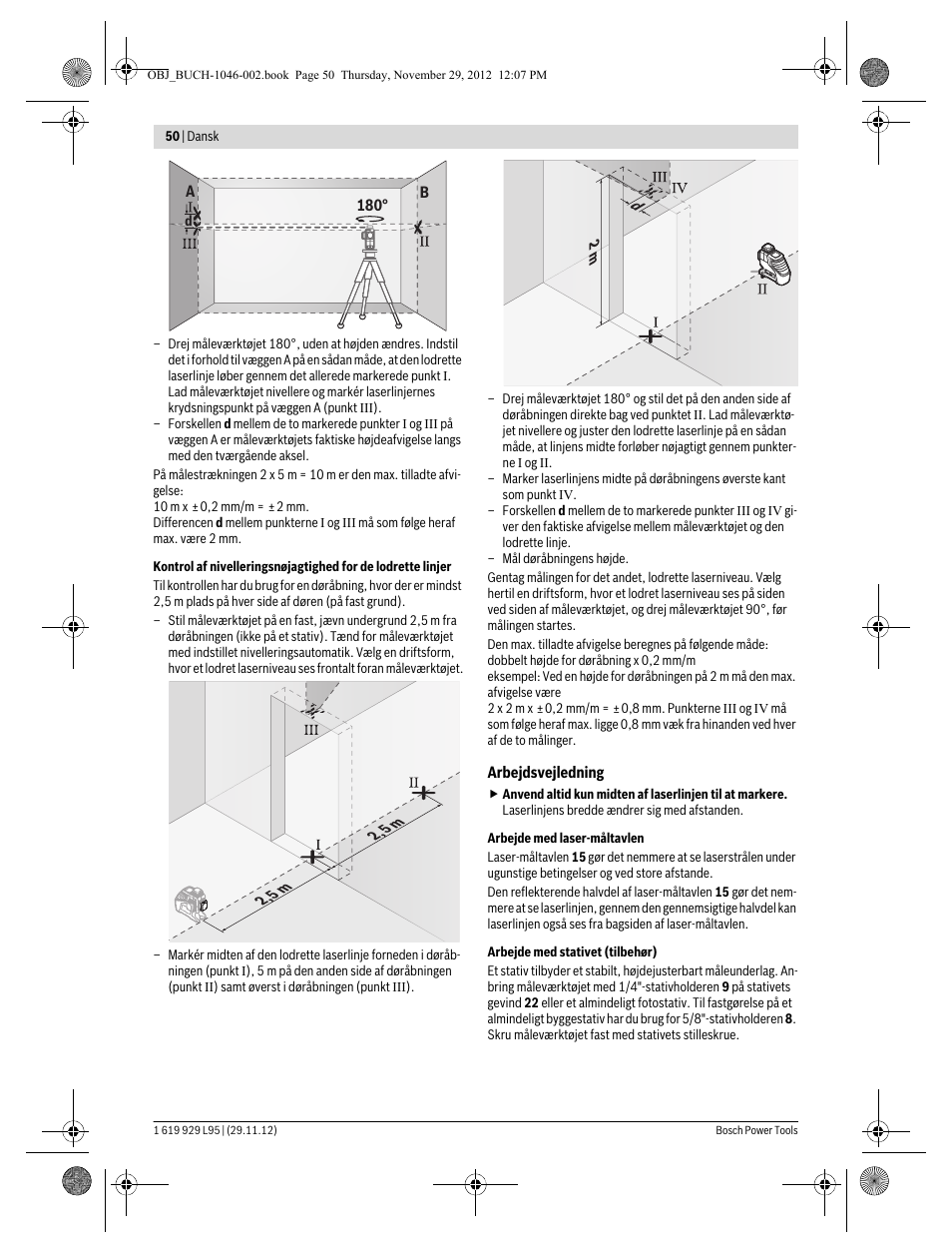 Bosch GLL 3-80 P Professional User Manual | Page 50 / 196