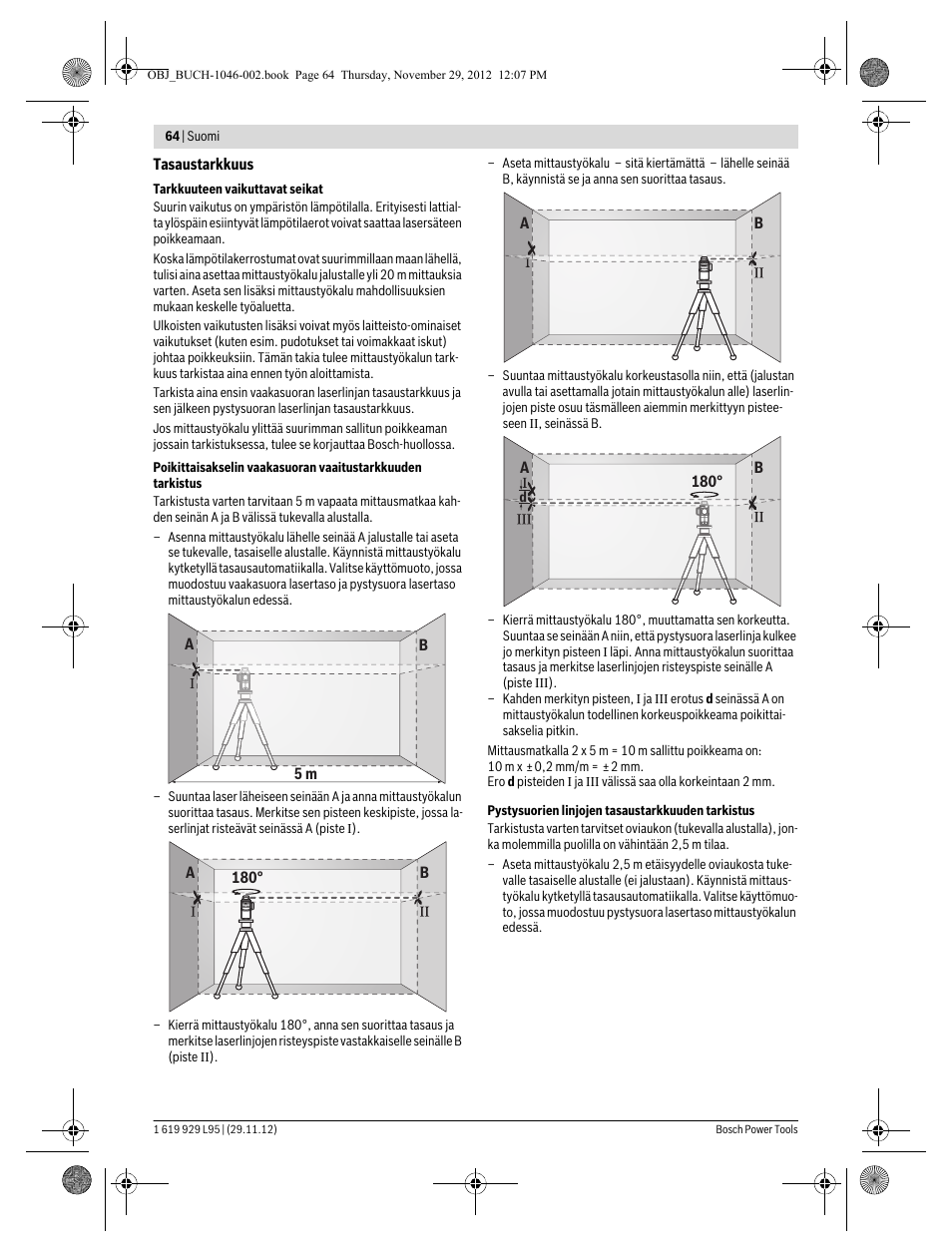 Bosch GLL 3-80 P Professional User Manual | Page 64 / 196