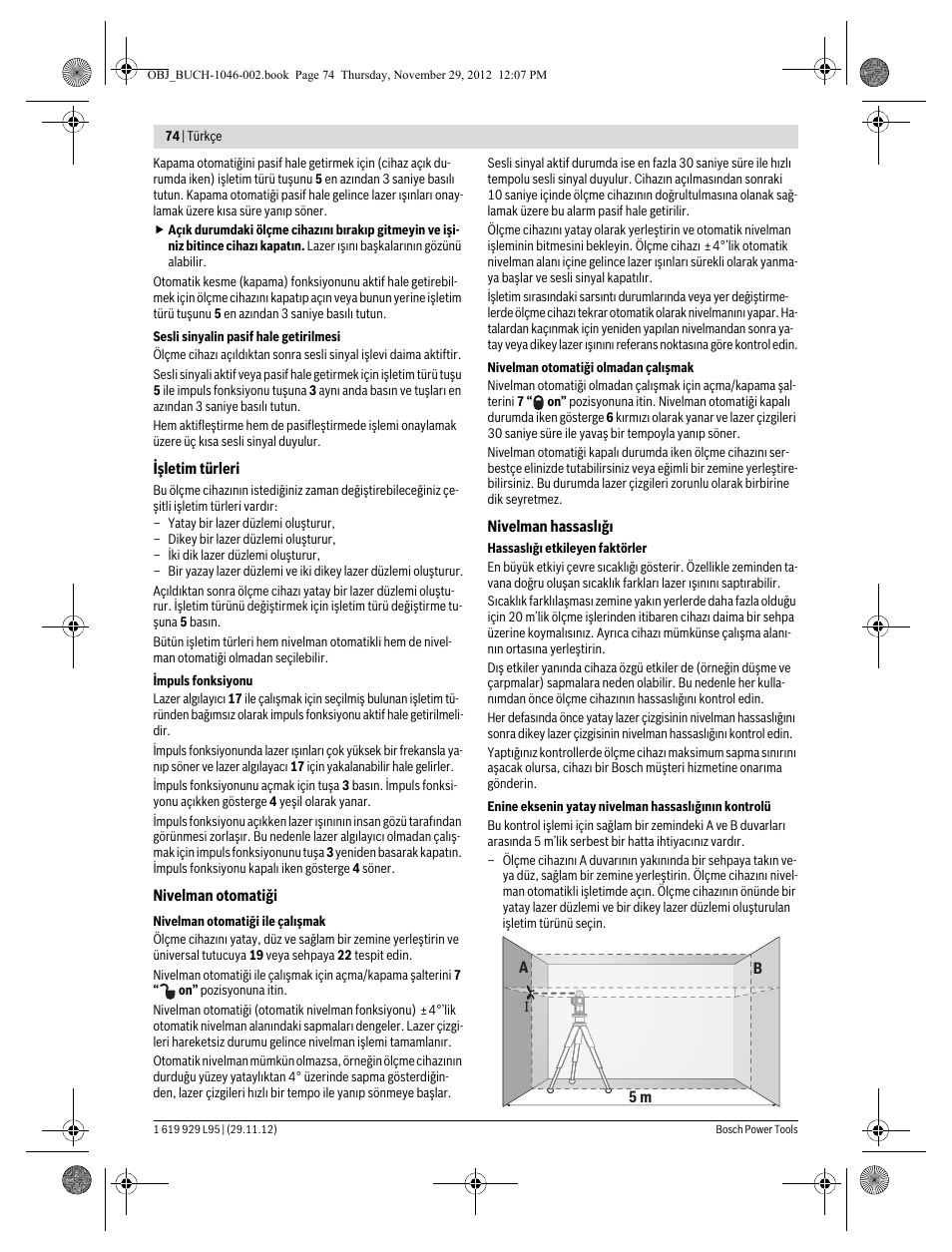 Bosch GLL 3-80 P Professional User Manual | Page 74 / 196