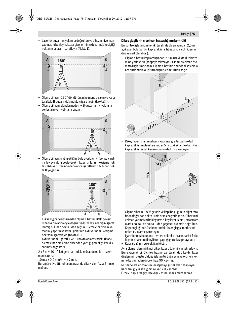 Bosch GLL 3-80 P Professional User Manual | Page 75 / 196