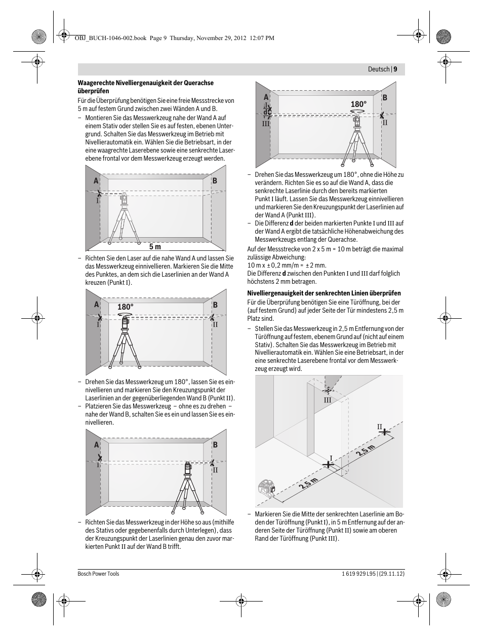 Bosch GLL 3-80 P Professional User Manual | Page 9 / 196