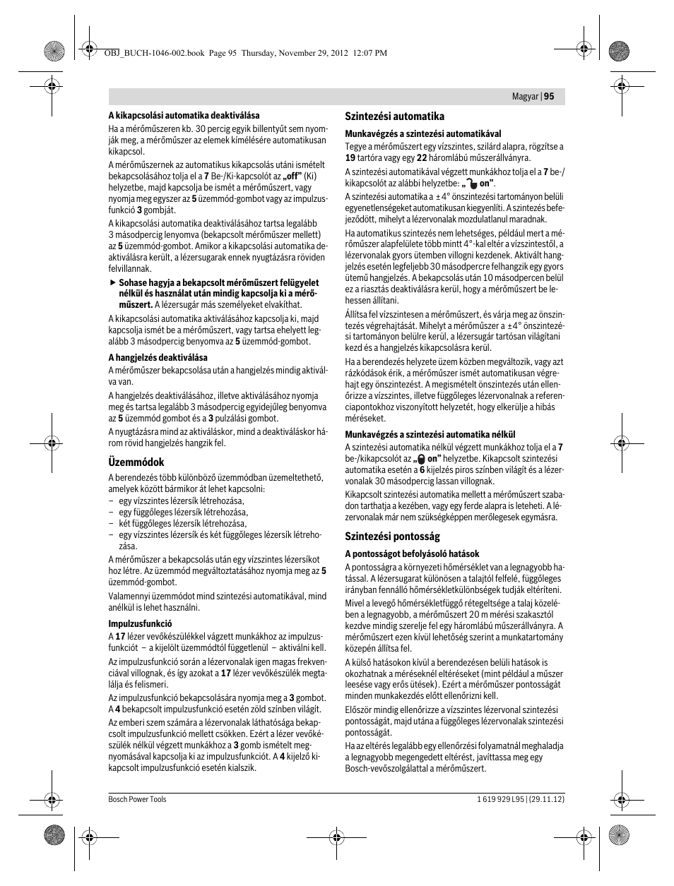 Bosch GLL 3-80 P Professional User Manual | Page 95 / 196