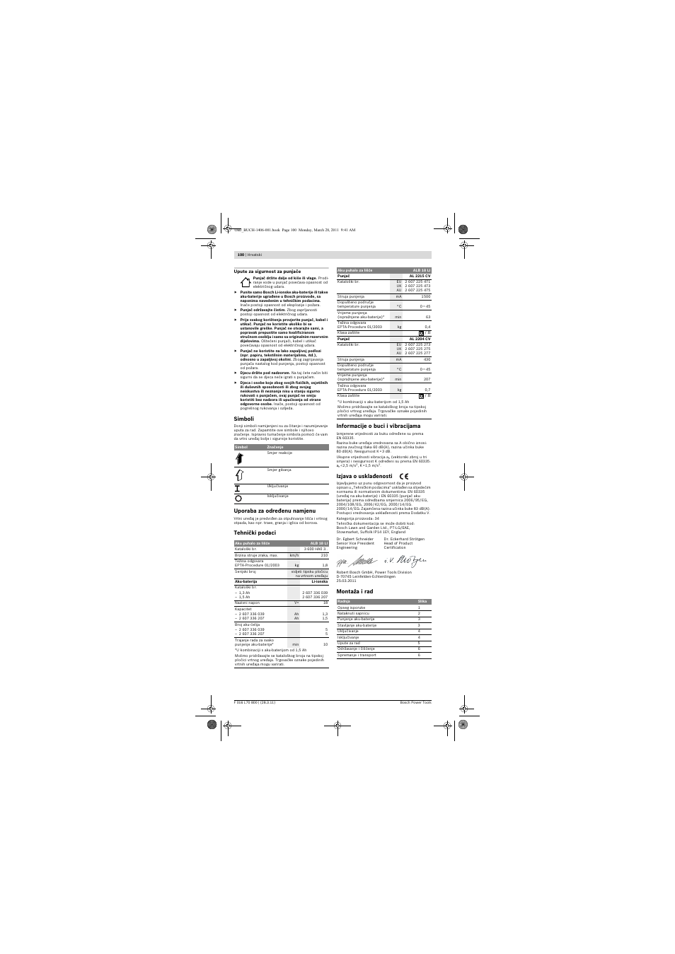 Bosch ALB 18 LI User Manual | Page 100 / 114