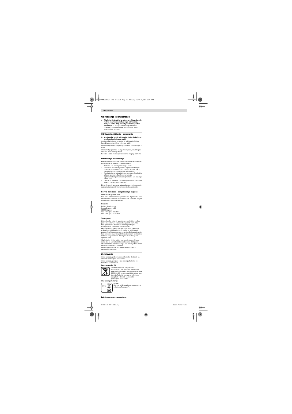 Bosch ALB 18 LI User Manual | Page 102 / 114