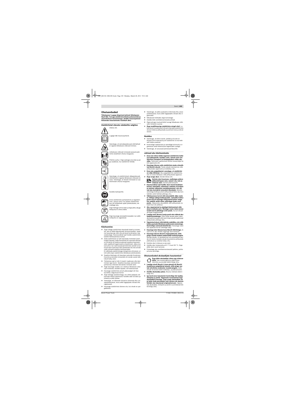 Bosch ALB 18 LI User Manual | Page 103 / 114