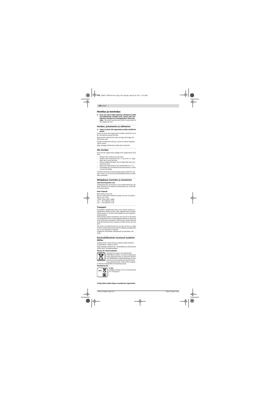 Bosch ALB 18 LI User Manual | Page 106 / 114