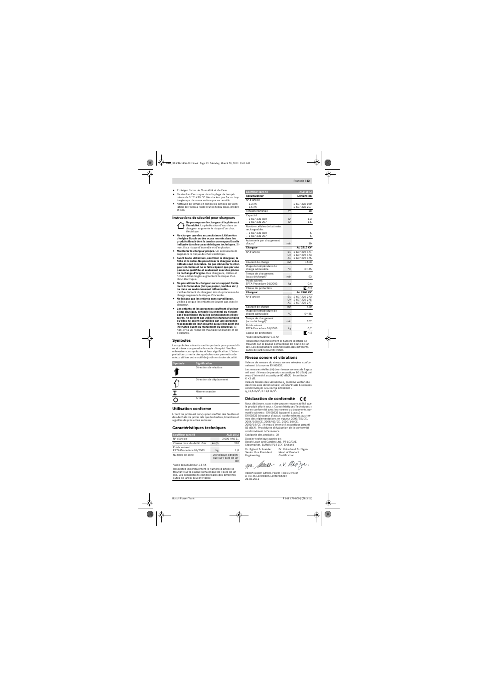 Bosch ALB 18 LI User Manual | Page 13 / 114