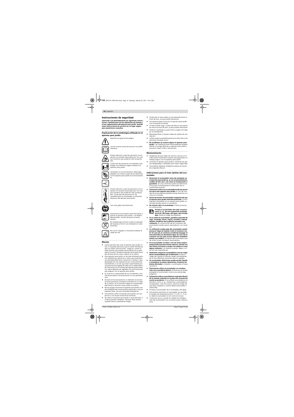 Bosch ALB 18 LI User Manual | Page 16 / 114