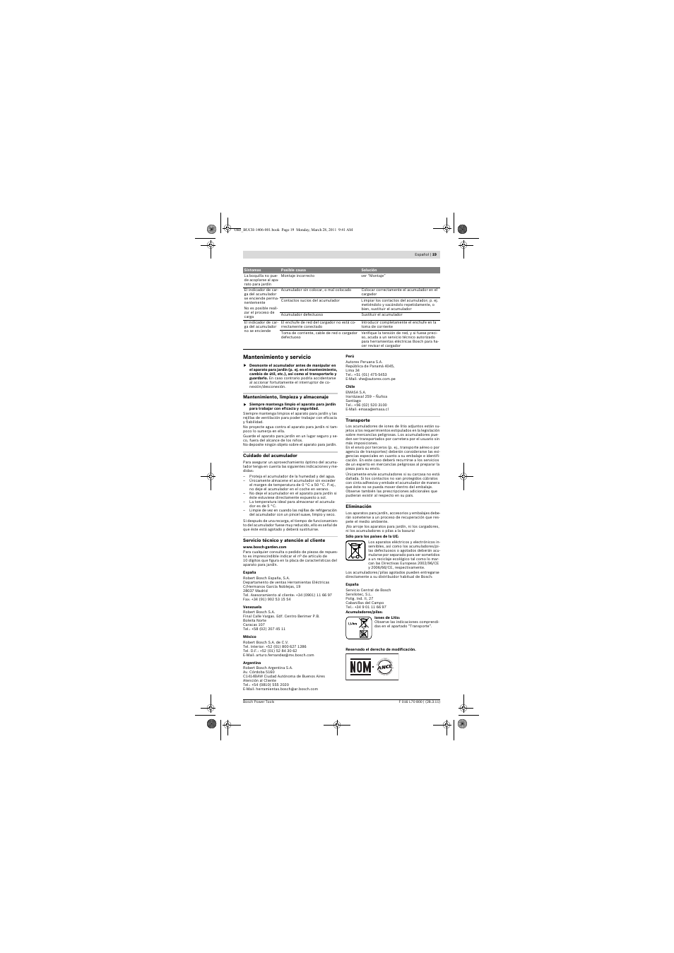 Bosch ALB 18 LI User Manual | Page 19 / 114