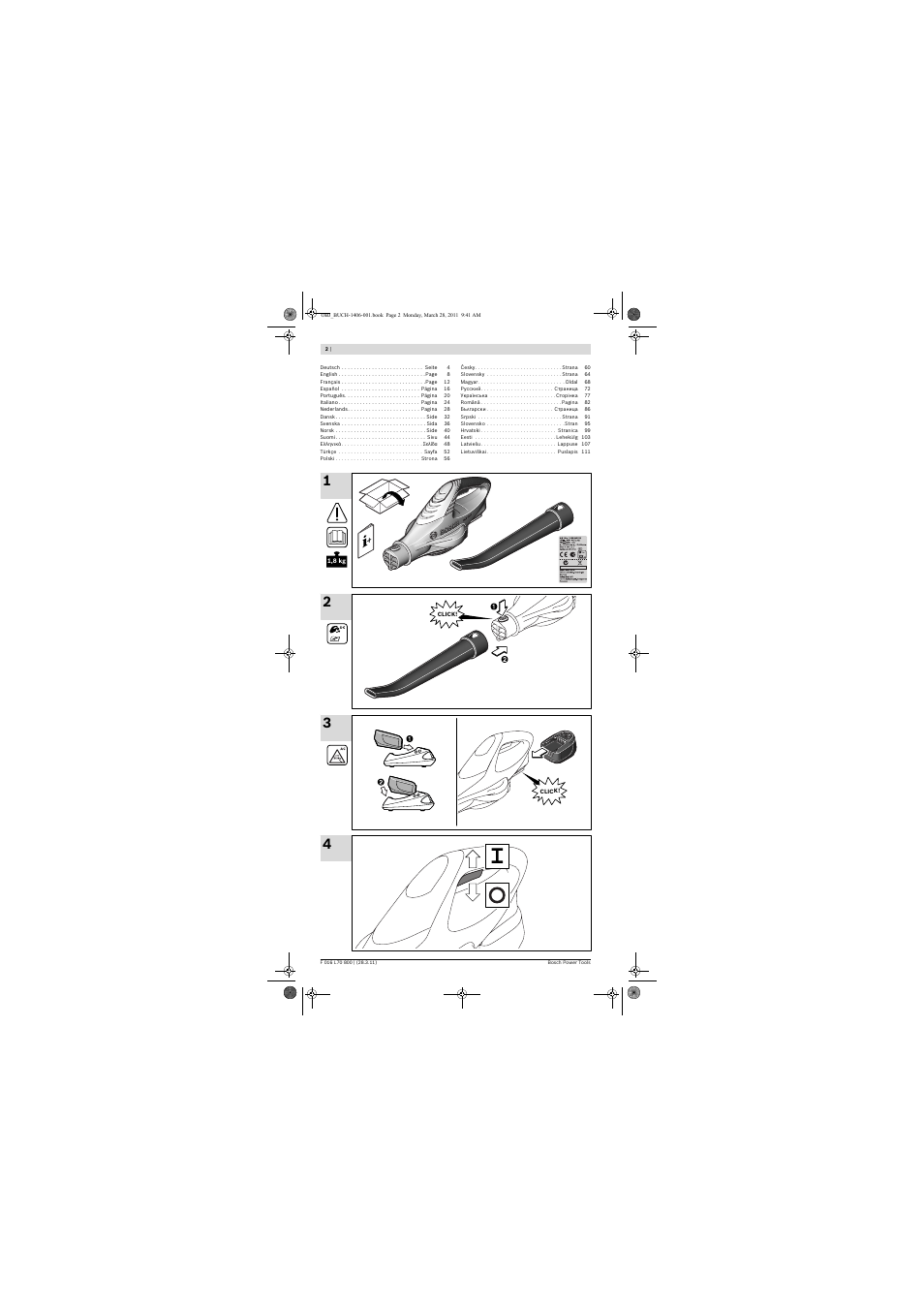 Bosch ALB 18 LI User Manual | Page 2 / 114