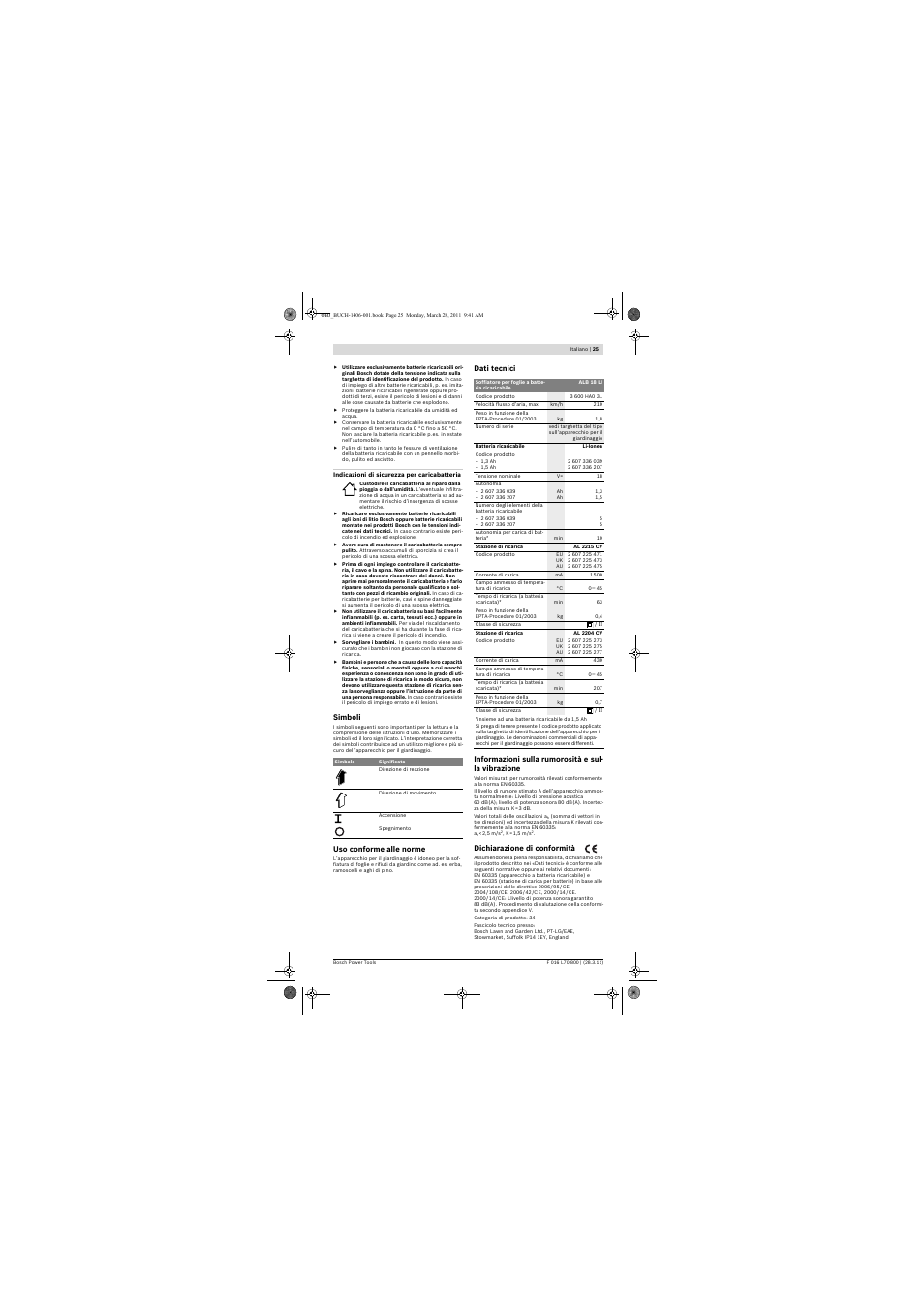 Bosch ALB 18 LI User Manual | Page 25 / 114