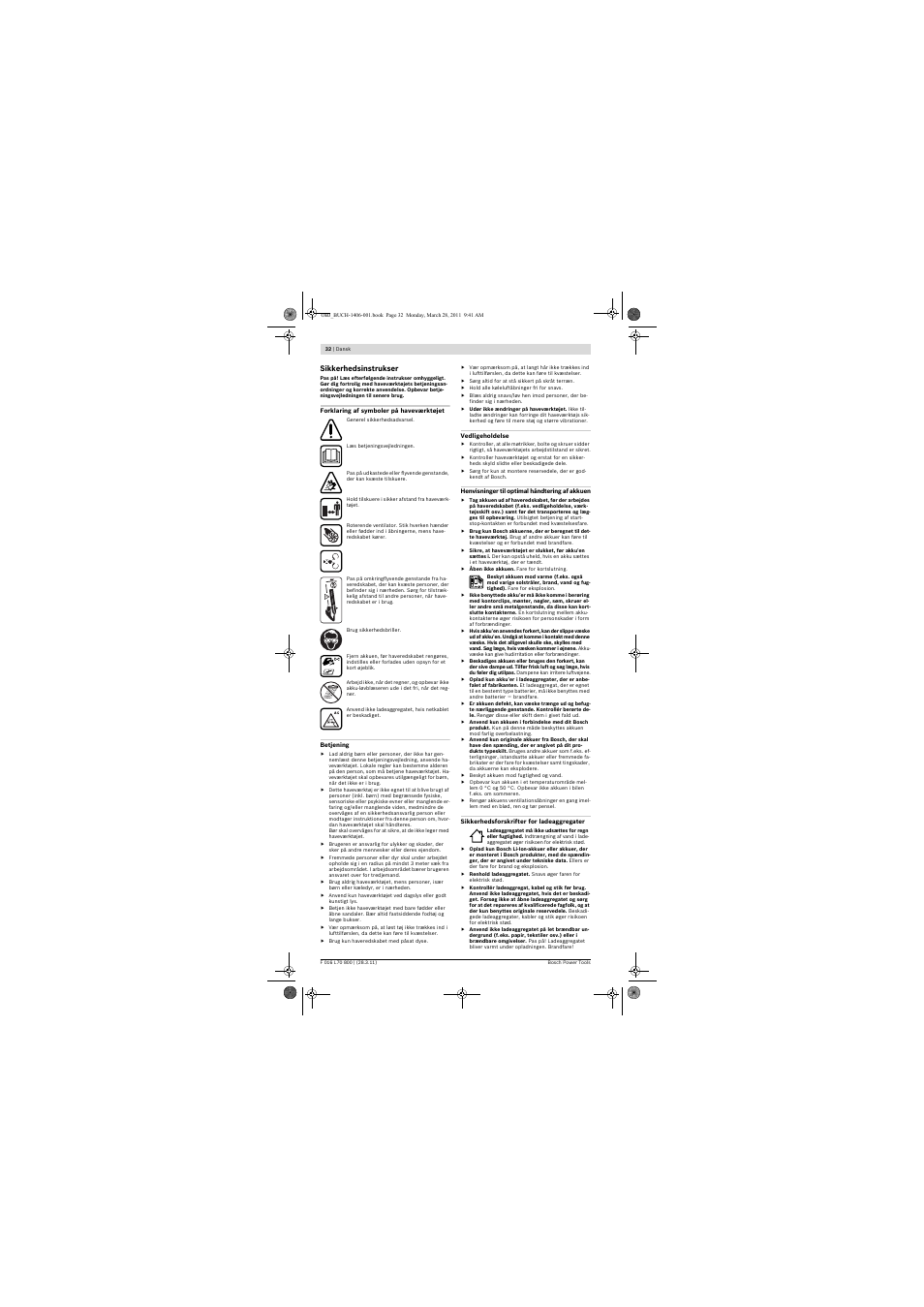 Bosch ALB 18 LI User Manual | Page 32 / 114