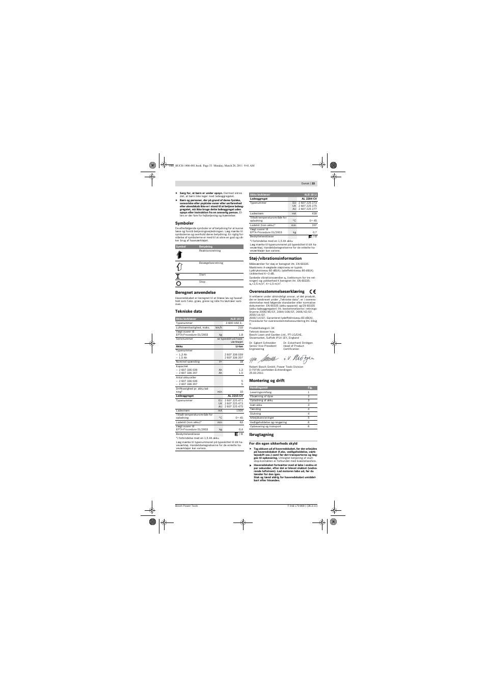 Bosch ALB 18 LI User Manual | Page 33 / 114