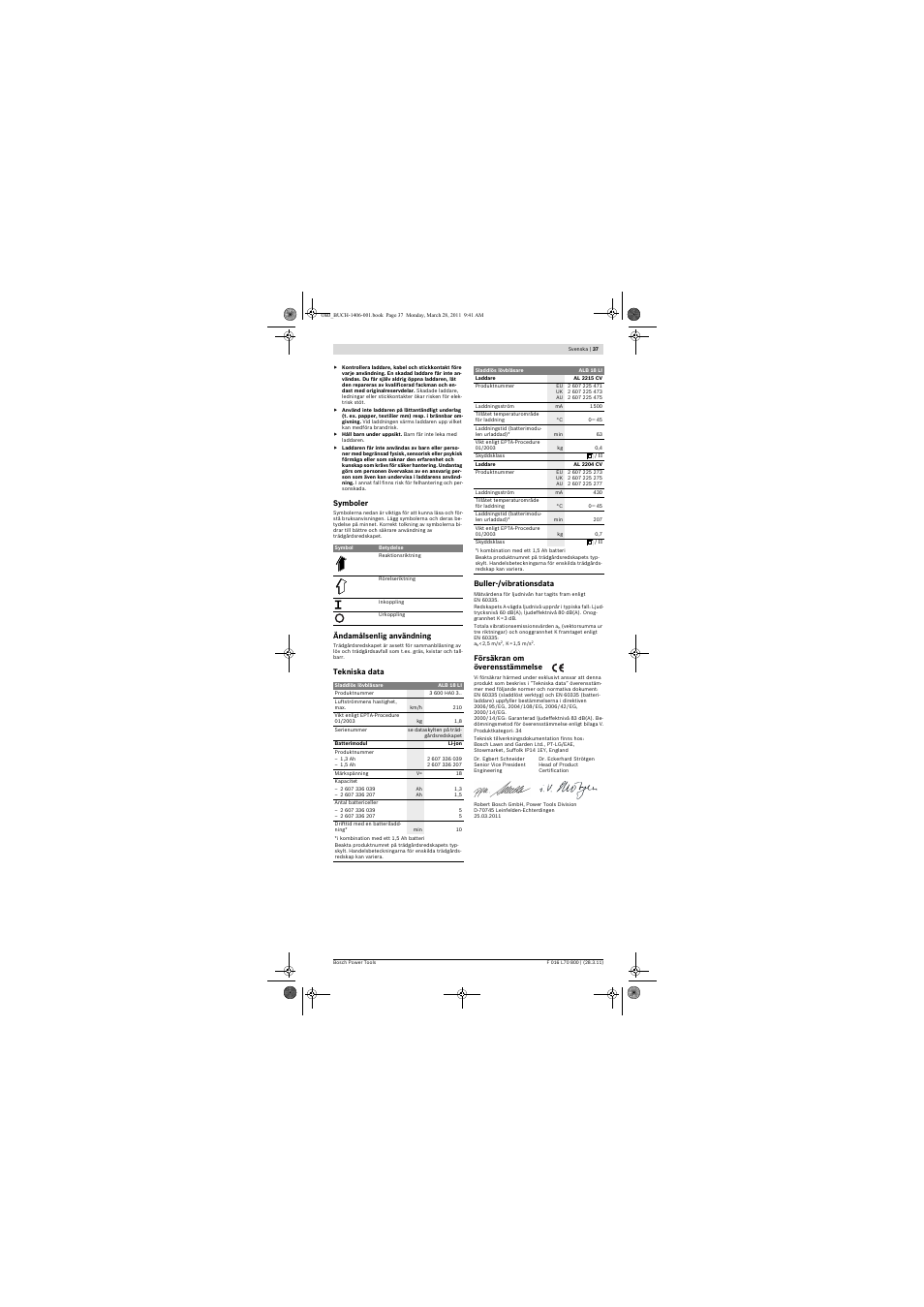 Bosch ALB 18 LI User Manual | Page 37 / 114