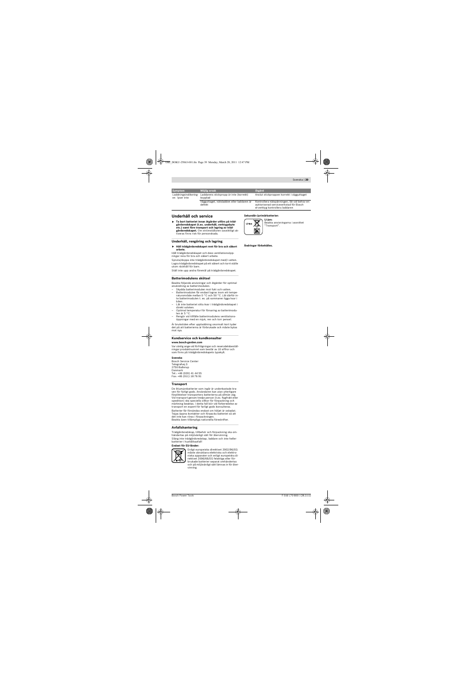 Bosch ALB 18 LI User Manual | Page 39 / 114