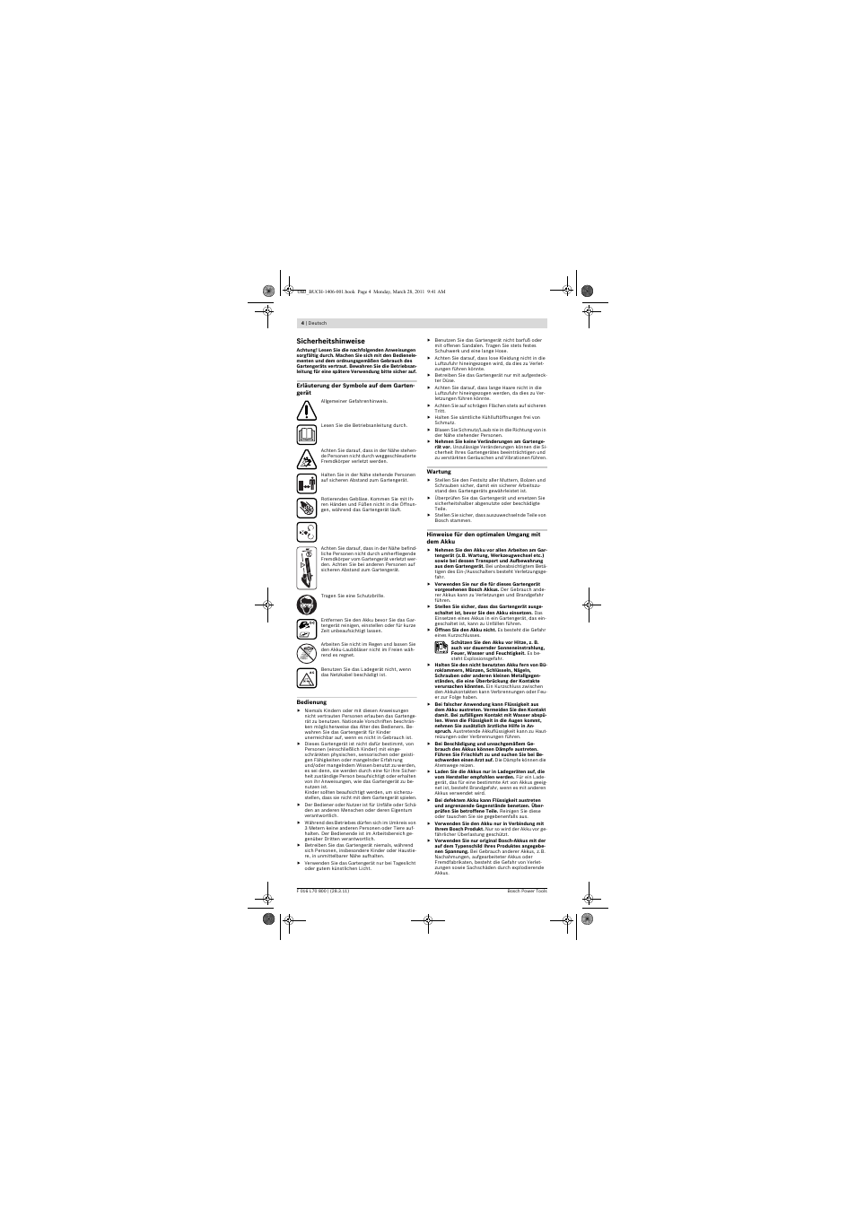 Bosch ALB 18 LI User Manual | Page 4 / 114