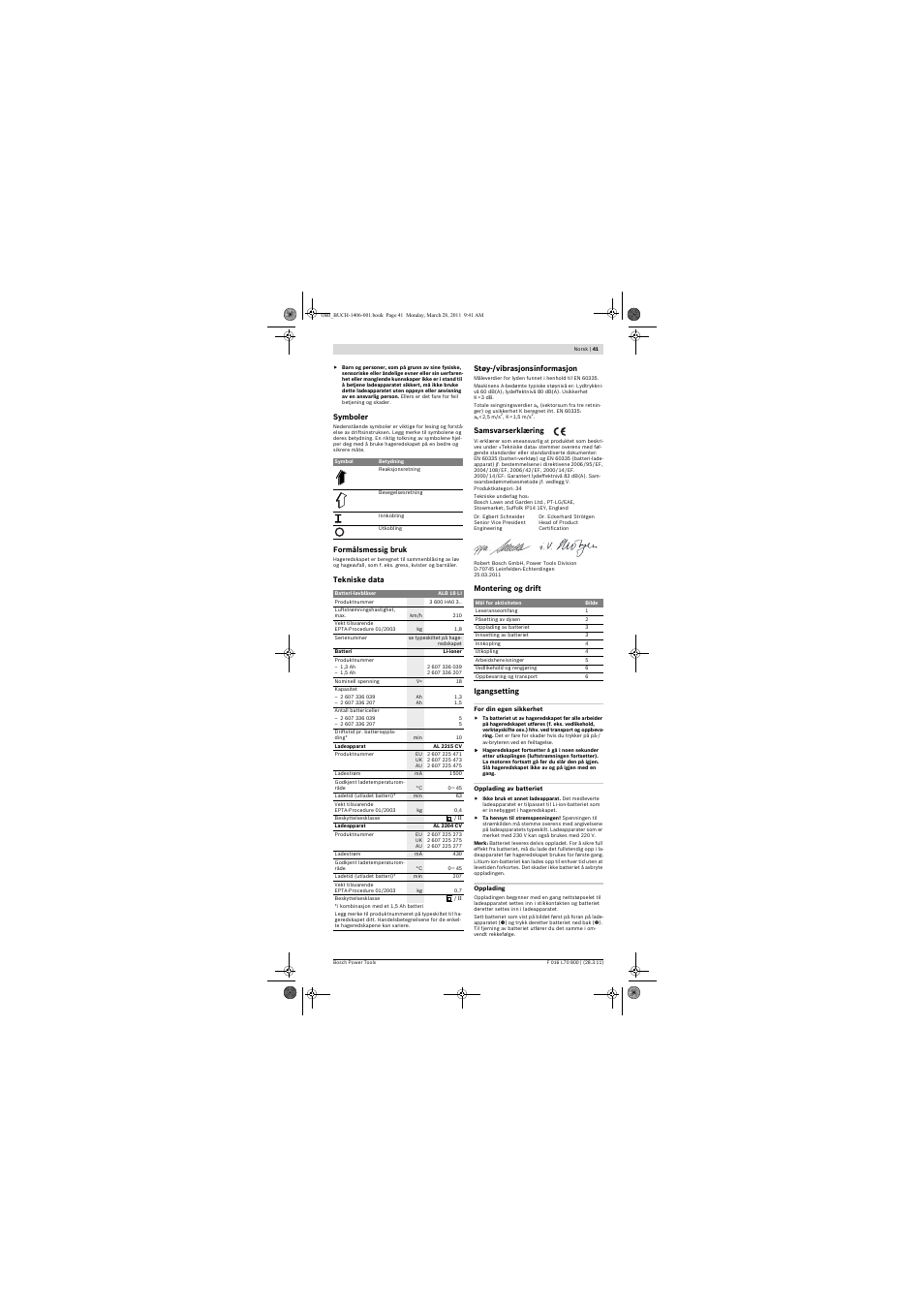 Bosch ALB 18 LI User Manual | Page 41 / 114