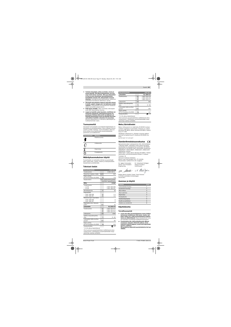 Bosch ALB 18 LI User Manual | Page 45 / 114