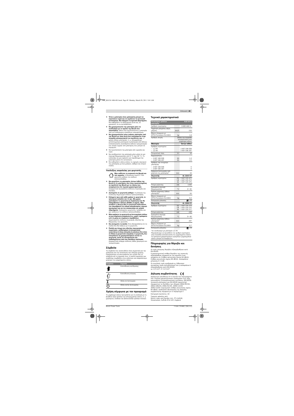 Bosch ALB 18 LI User Manual | Page 49 / 114