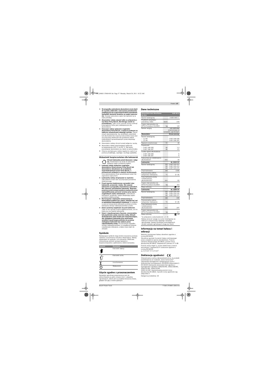 Bosch ALB 18 LI User Manual | Page 57 / 114