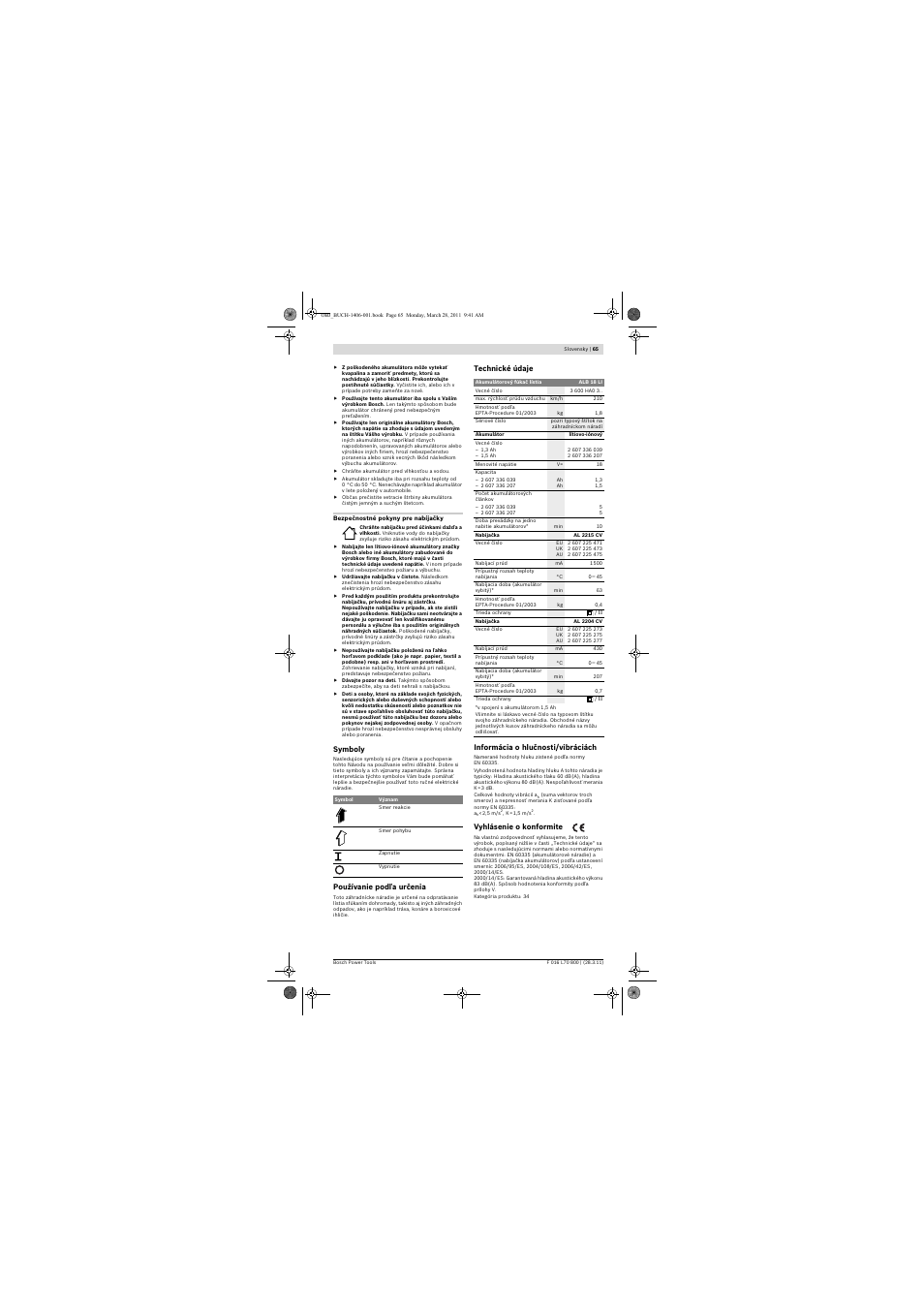 Bosch ALB 18 LI User Manual | Page 65 / 114