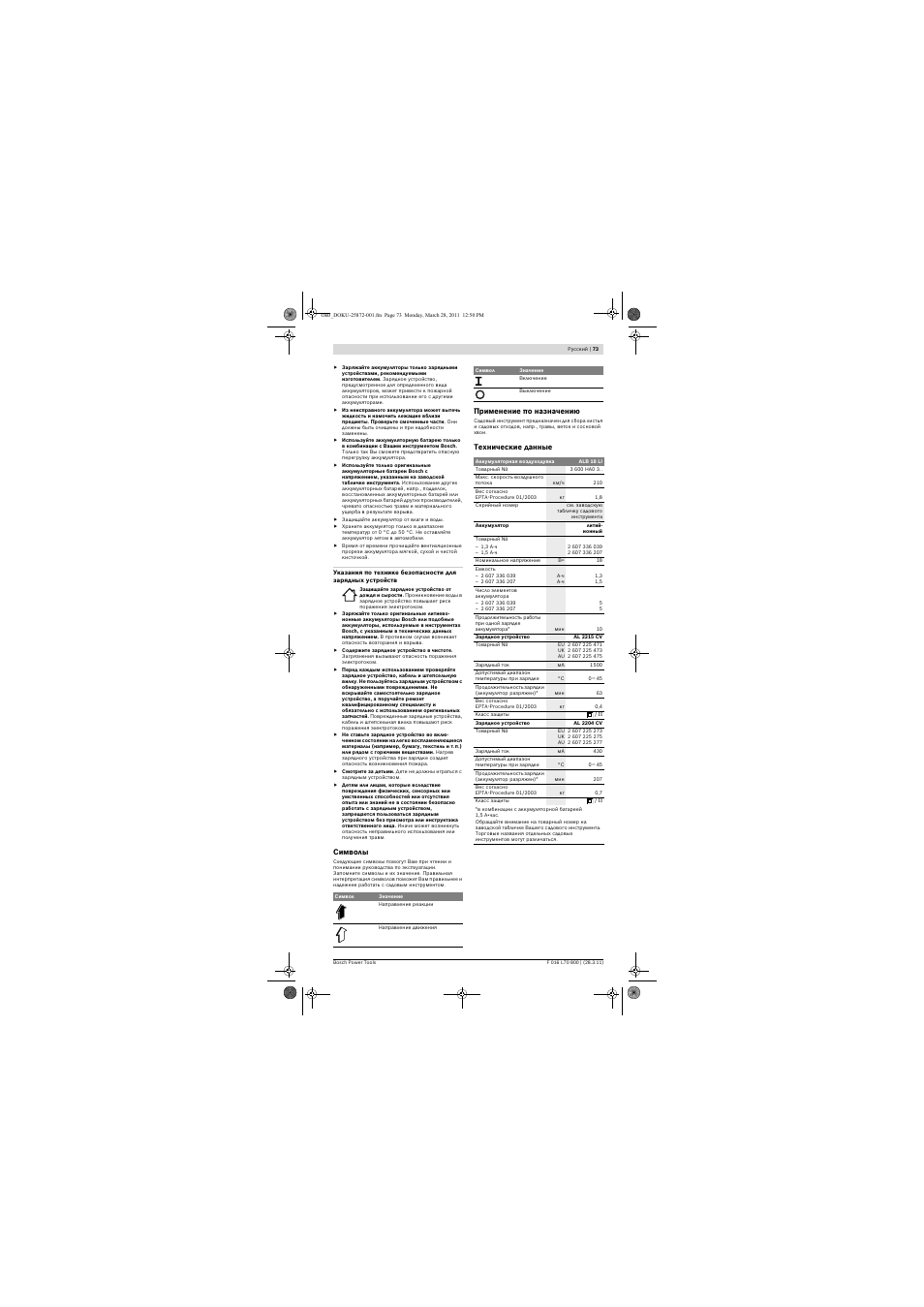 Bosch ALB 18 LI User Manual | Page 73 / 114