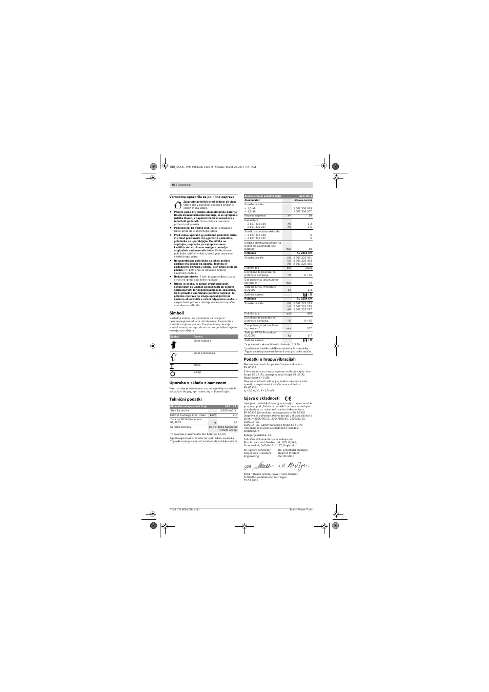 Bosch ALB 18 LI User Manual | Page 96 / 114