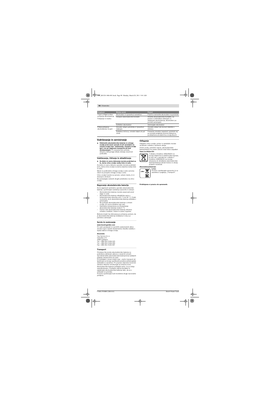 Bosch ALB 18 LI User Manual | Page 98 / 114