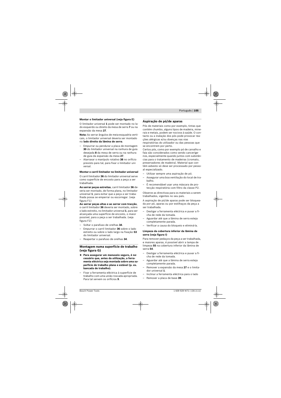 Bosch PPS 7S User Manual | Page 105 / 537