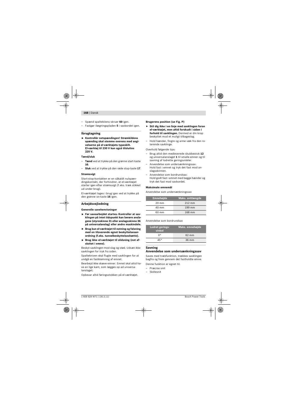 Bosch PPS 7S User Manual | Page 168 / 537