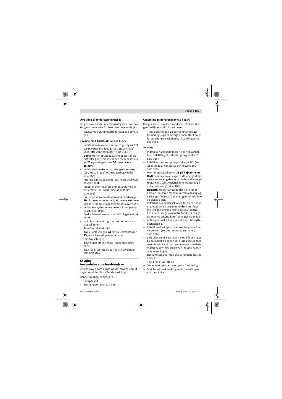 Bosch PPS 7S User Manual | Page 169 / 537