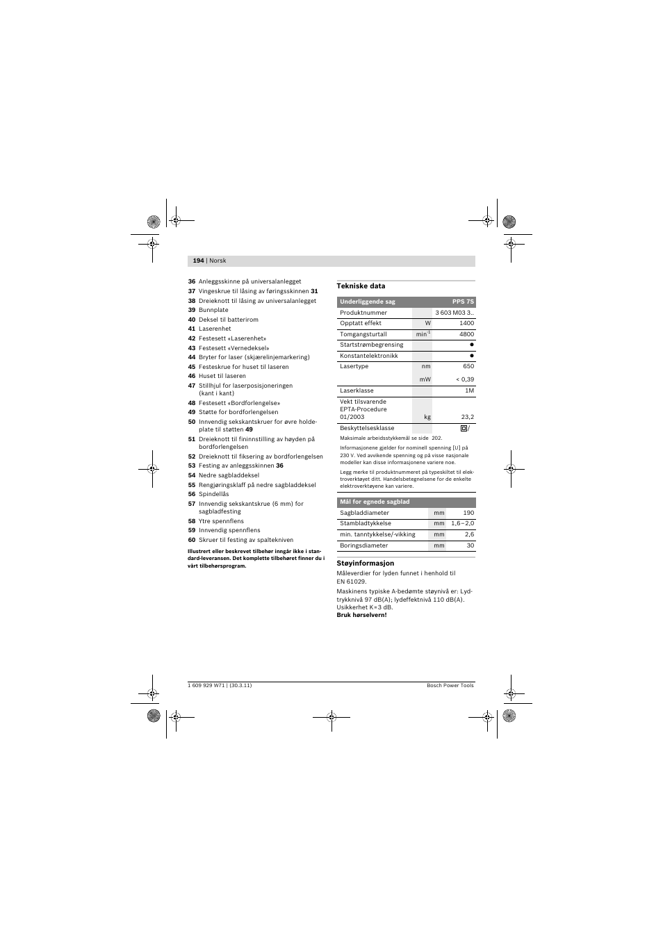 Bosch PPS 7S User Manual | Page 194 / 537