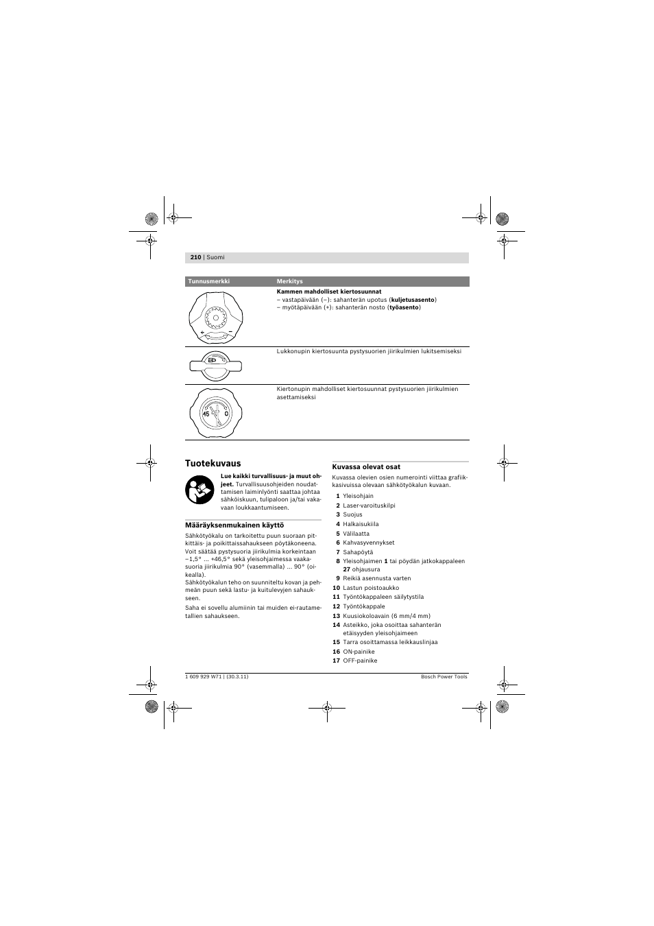 Tuotekuvaus | Bosch PPS 7S User Manual | Page 210 / 537
