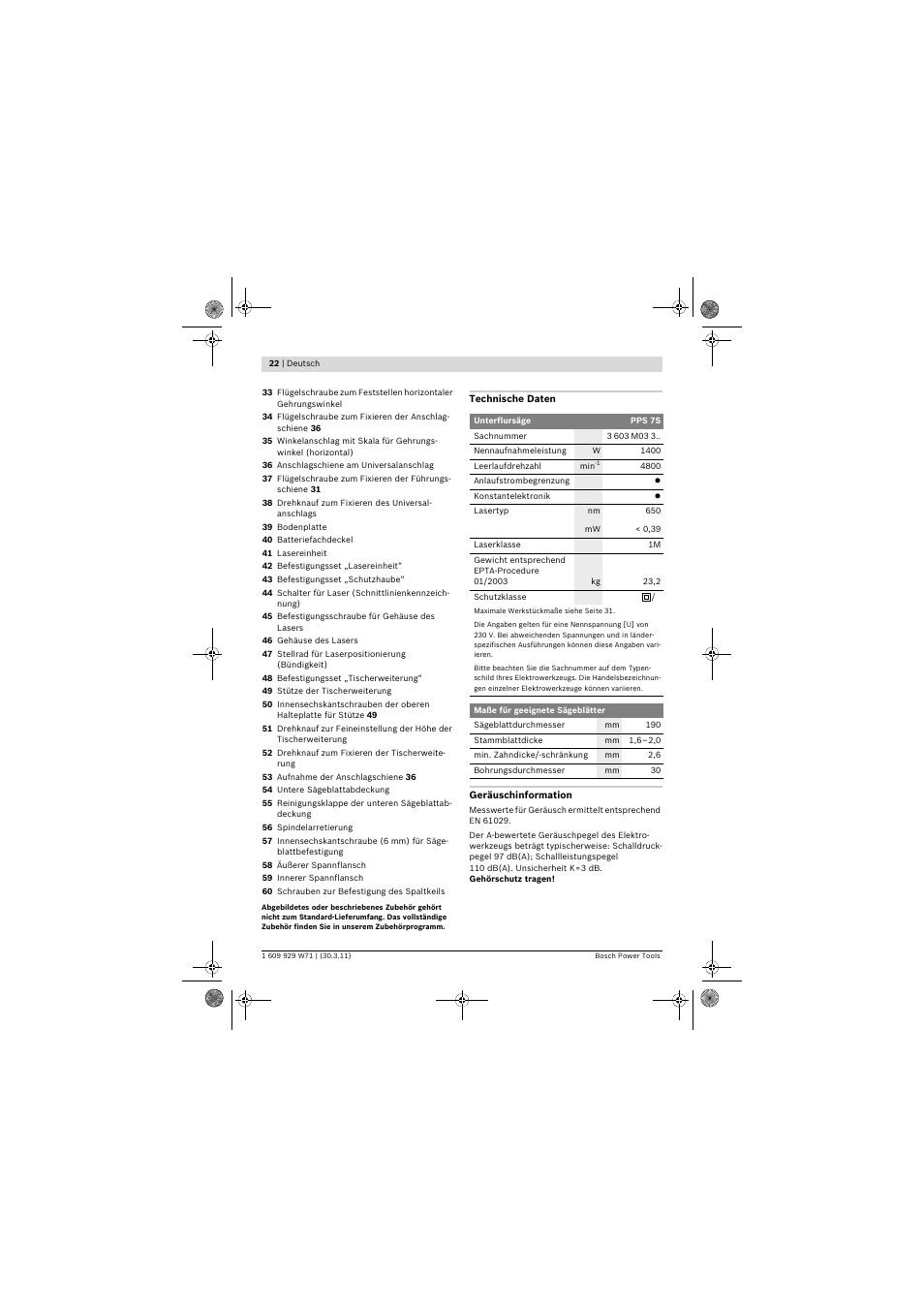 Bosch PPS 7S User Manual | Page 22 / 537