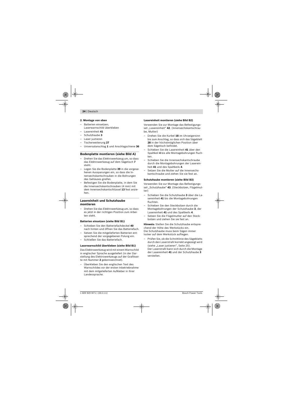 Bosch PPS 7S User Manual | Page 24 / 537