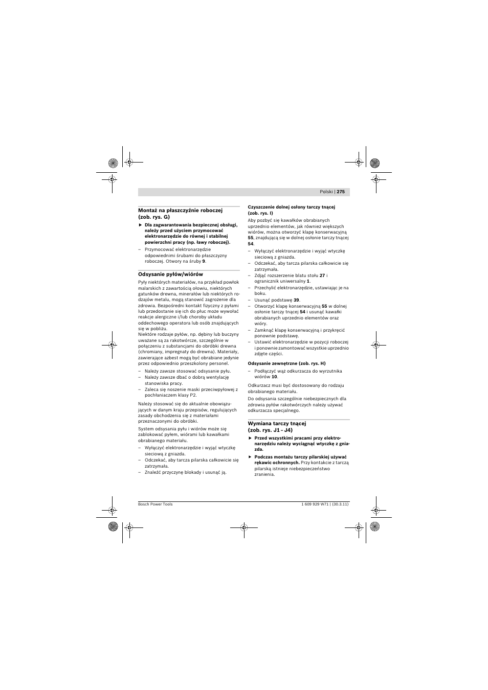 Bosch PPS 7S User Manual | Page 275 / 537