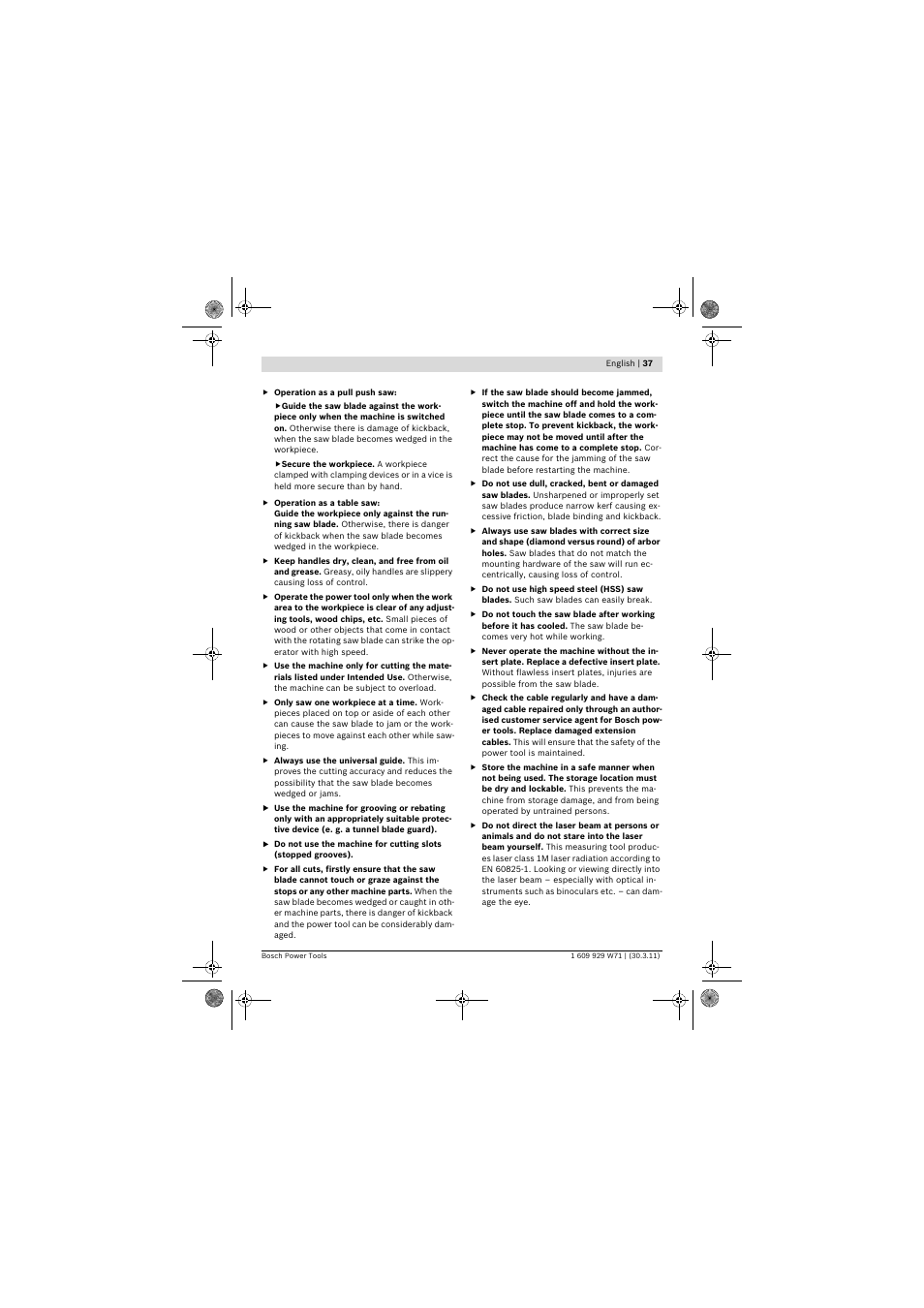 Bosch PPS 7S User Manual | Page 37 / 537