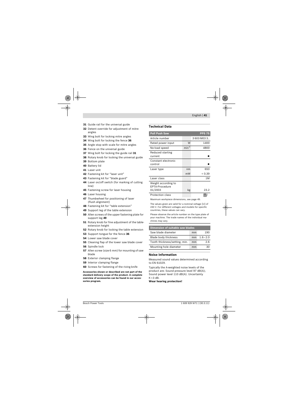 Bosch PPS 7S User Manual | Page 41 / 537