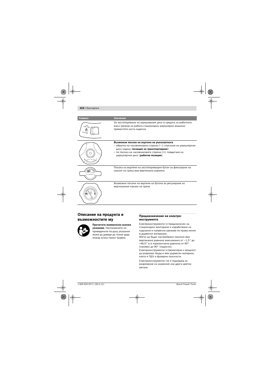 Описание на продукта и възможностите му | Bosch PPS 7S User Manual | Page 410 / 537