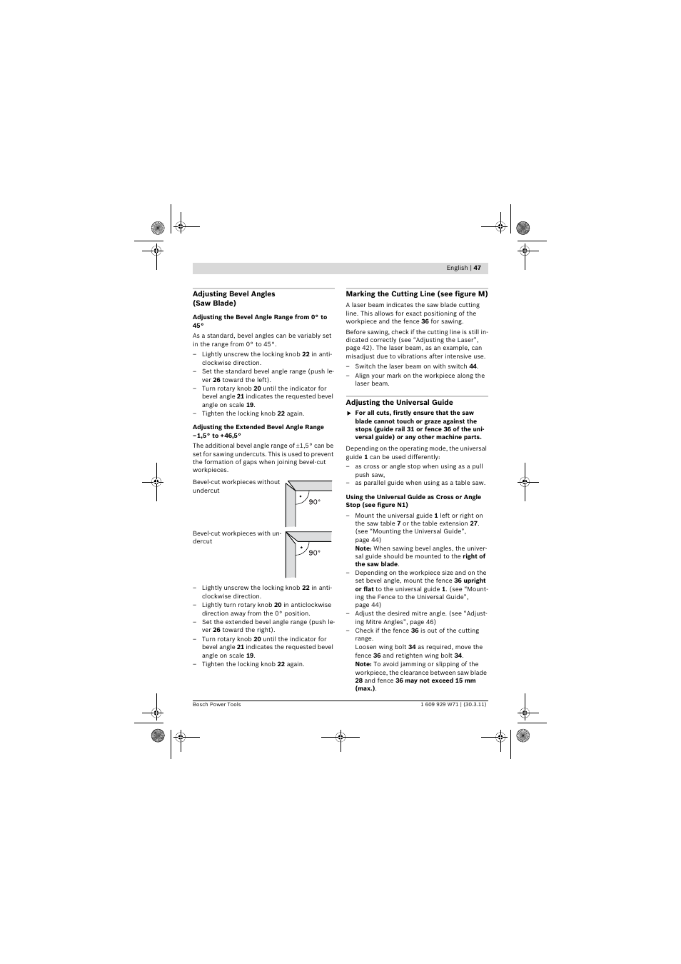 Bosch PPS 7S User Manual | Page 47 / 537