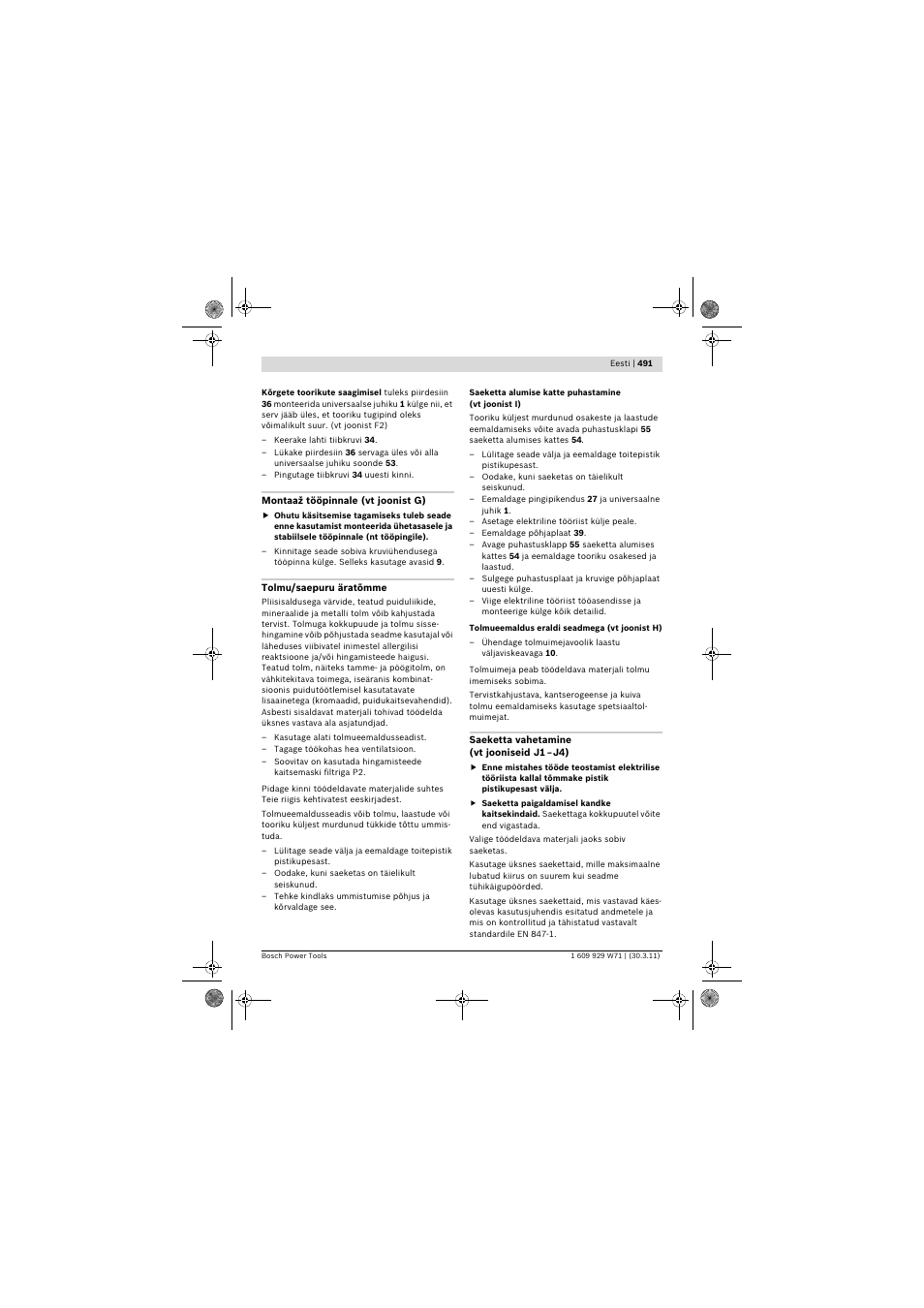 Bosch PPS 7S User Manual | Page 491 / 537