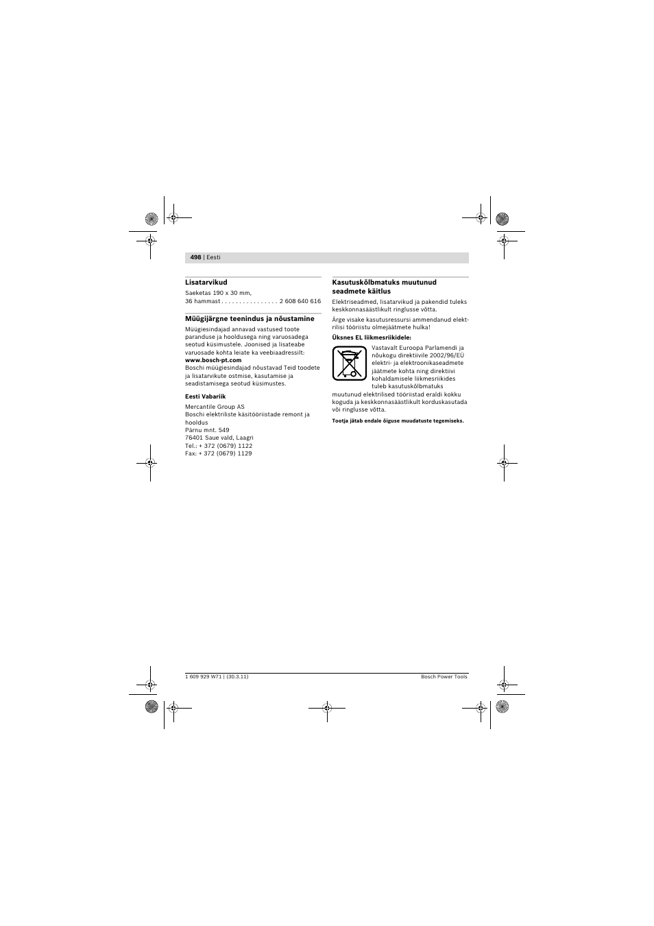 Bosch PPS 7S User Manual | Page 498 / 537