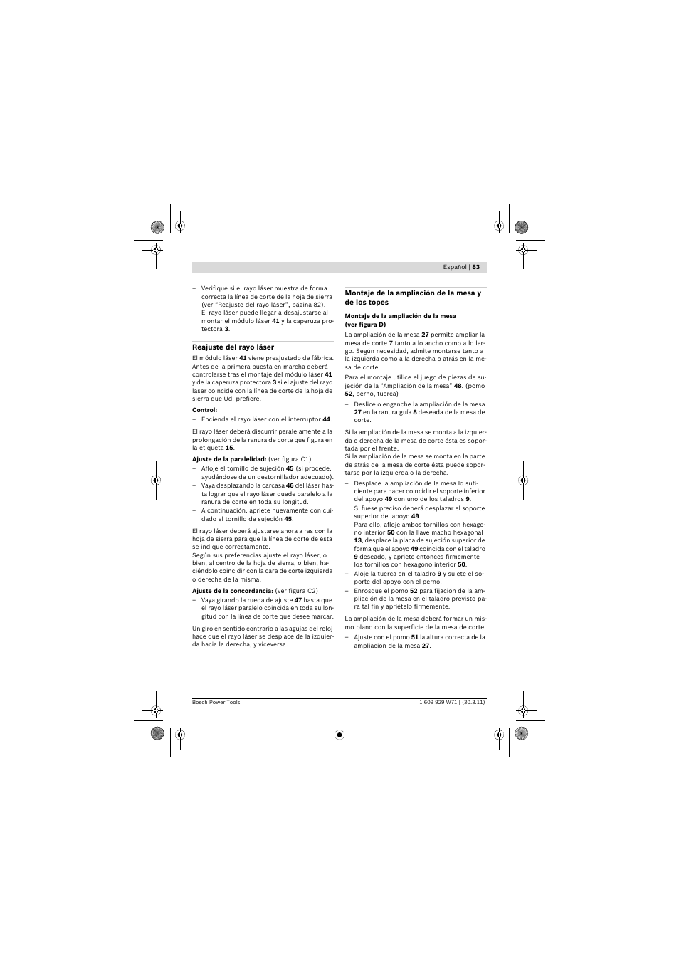 Bosch PPS 7S User Manual | Page 83 / 537