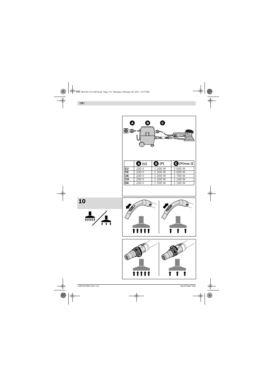 Bosch GAS 20 L SFC Professional User Manual | Page 176 / 184