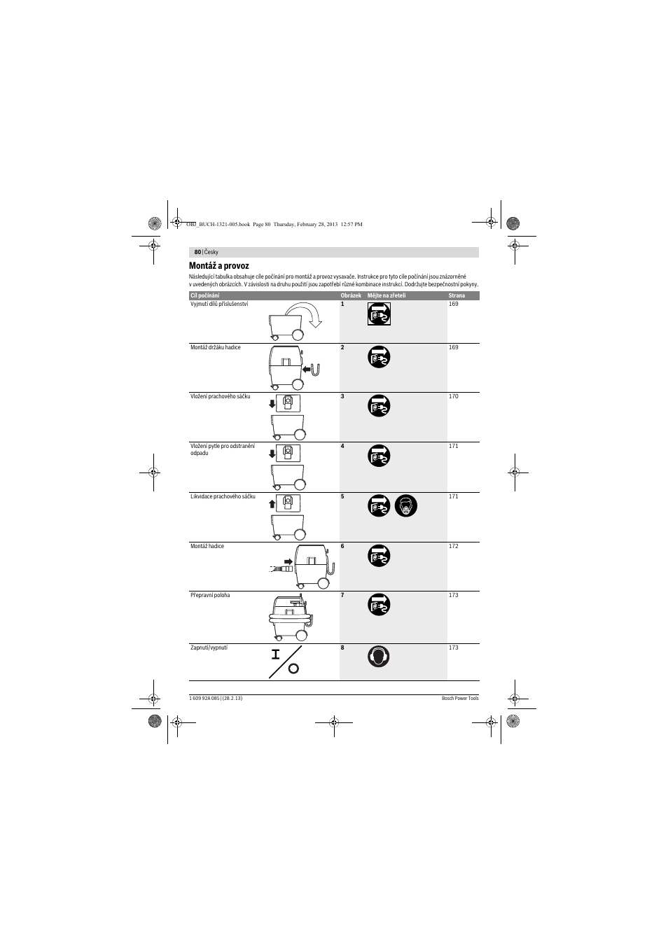 Montáž a provoz | Bosch GAS 20 L SFC Professional User Manual | Page 80 / 184